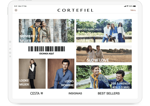 Cortefiel Landing iPad